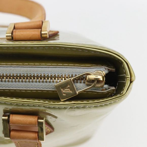 LOUIS VUITTON Monogram Vernis Houston Hand Bag Gris M91053 LV Auth 169221