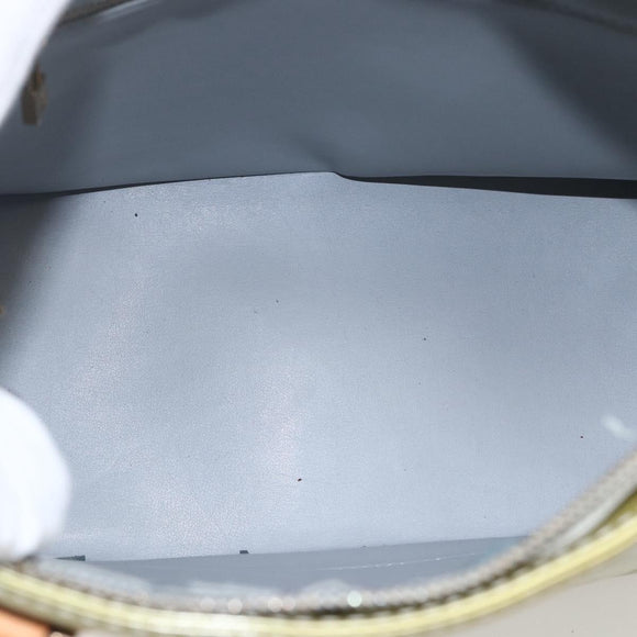 LOUIS VUITTON Monogram Vernis Houston Hand Bag Gris M91053 LV Auth 169221