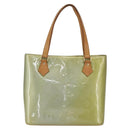 LOUIS VUITTON Monogram Vernis Houston Hand Bag Gris M91053 LV Auth 169221-13