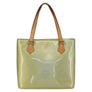 LOUIS VUITTON Monogram Vernis Houston Hand Bag Gris M91053 LV Auth 169221-2