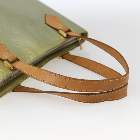 LOUIS VUITTON Monogram Vernis Houston Hand Bag Gris M91053 LV Auth 169221