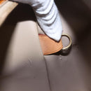 LOUIS VUITTON Monogram Vernis Houston Hand Bag Beige M91004 LV Auth 169223-12