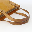 LOUIS VUITTON Monogram Vernis Houston Hand Bag Beige M91004 LV Auth 169223-7