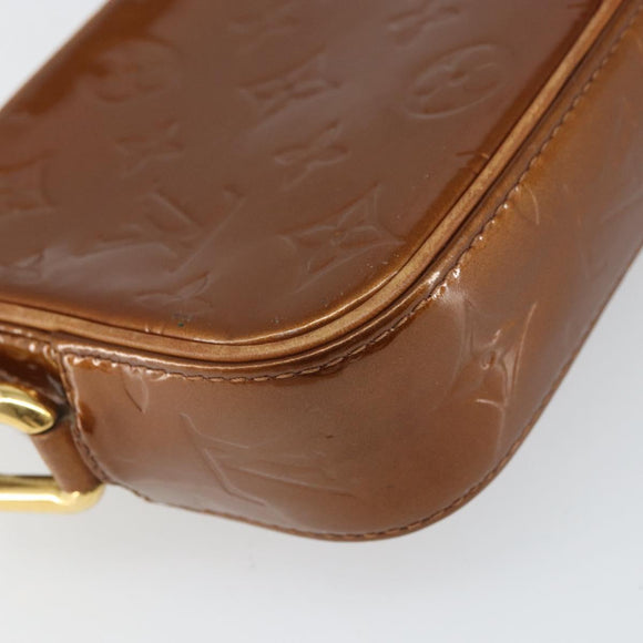 LOUIS VUITTON Monogram Vernis Christy MM Shoulder Bag Bronze M91109 Auth 169230