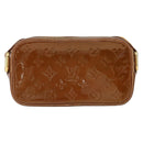 LOUIS VUITTON Monogram Vernis Christy MM Shoulder Bag Bronze M91109 Auth 169230-2