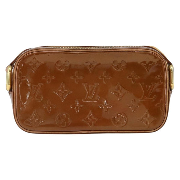 LOUIS VUITTON Monogram Vernis Christy MM Shoulder Bag Bronze M91109 Auth 169230