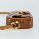 LOUIS VUITTON Monogram Vernis Christy MM Shoulder Bag Bronze M91109 Auth 169230-4