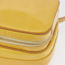 LOUIS VUITTON Monogram Vernis Wooster Bag Lime Yellow M91075 LV Auth 169231-14