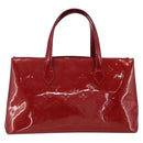 LOUIS VUITTON VernisRayure Wilshire PM Bag Pomme D'amour M91701 LV Auth 169232A-2