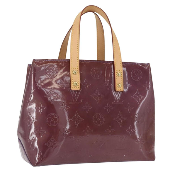 LOUIS VUITTON Monogram Vernis Reade PM Hand Bag Purple Viole M93578 Auth 169233A
