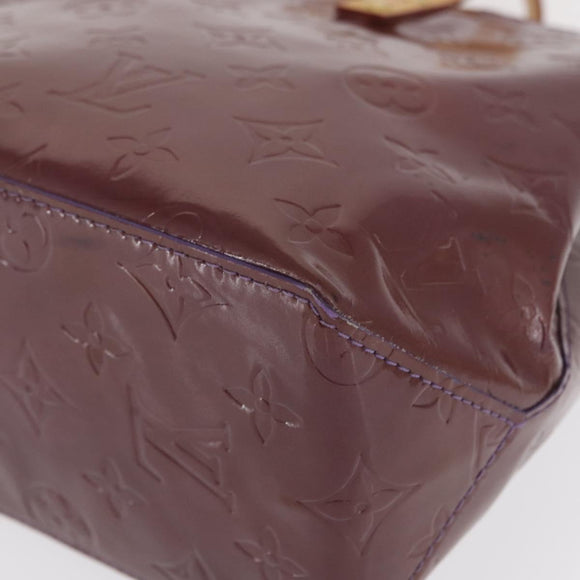 LOUIS VUITTON Monogram Vernis Reade PM Hand Bag Purple Viole M93578 Auth 169233A