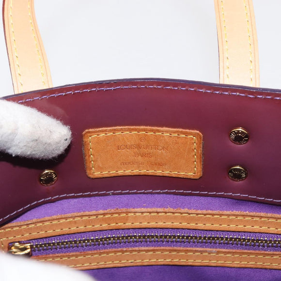 LOUIS VUITTON Monogram Vernis Reade PM Hand Bag Purple Viole M93578 Auth 169233V