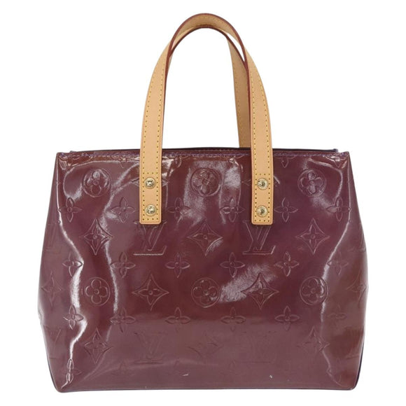 LOUIS VUITTON Monogram Vernis Reade PM Hand Bag Purple Viole M93578 Auth 169233A