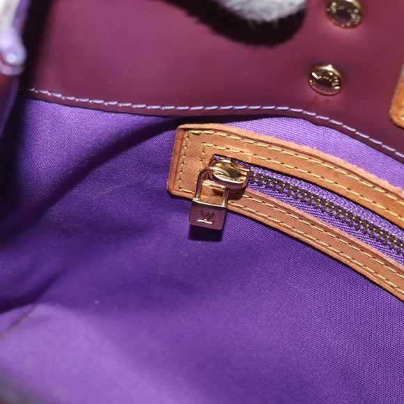 LOUIS VUITTON Monogram Vernis Reade PM Hand Bag Purple Viole M93578 Auth 169233A
