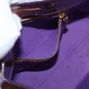 LOUIS VUITTON Monogram Vernis Reade PM Hand Bag Purple Viole M93578 Auth 169233V-22