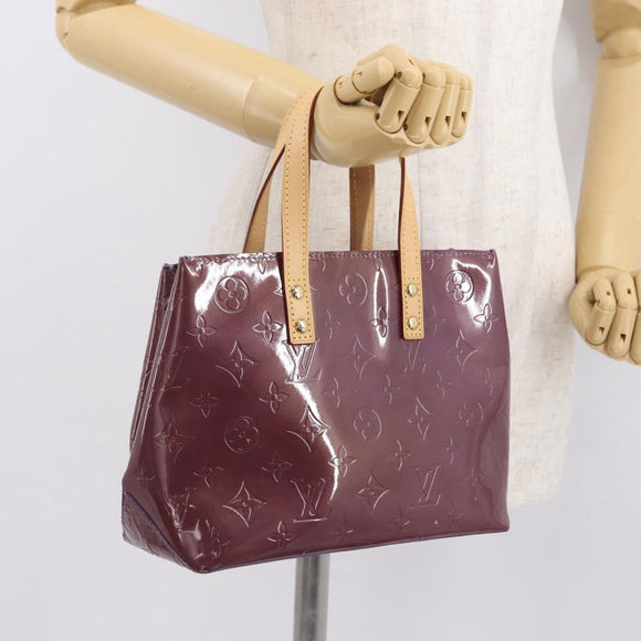 LOUIS VUITTON Monogram Vernis Reade PM Hand Bag Purple Viole M93578 Auth 169233V