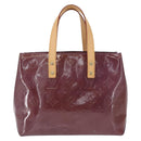 LOUIS VUITTON Monogram Vernis Reade PM Hand Bag Purple Viole M93578 Auth 169233V-13