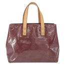 LOUIS VUITTON Monogram Vernis Reade PM Hand Bag Purple Viole M93578 Auth 169233A-2