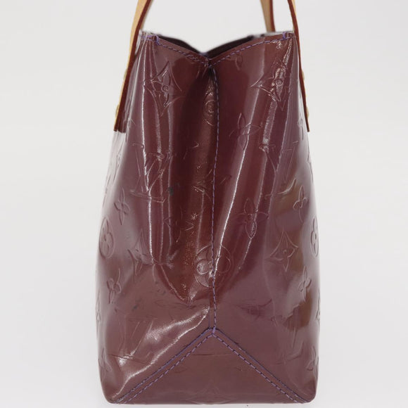 LOUIS VUITTON Monogram Vernis Reade PM Hand Bag Purple Viole M93578 Auth 169233A