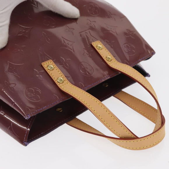 LOUIS VUITTON Monogram Vernis Reade PM Hand Bag Purple Viole M93578 Auth 169233V