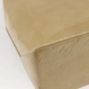 LOUIS VUITTON Monogram Vernis Reade MM Hand Bag Beige M91141 LV Auth 169234-16