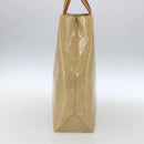 LOUIS VUITTON Monogram Vernis Reade MM Hand Bag Beige M91141 LV Auth 169234-4