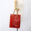 LOUIS VUITTON Monogram Vernis Reade MM Hand Bag Red Rouge M91086 LV Auth 169235-21