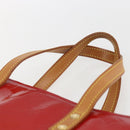 LOUIS VUITTON Monogram Vernis Reade MM Hand Bag Red Rouge M91086 LV Auth 169235-8