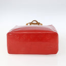 LOUIS VUITTON Monogram Vernis Reade MM Hand Bag Red Rouge M91086 LV Auth 169235-5