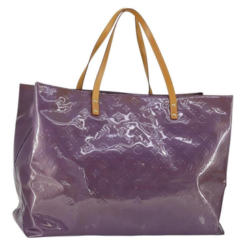 LOUIS VUITTON Monogram Vernis Reade GM Tote Bag Purple M91085 LV Auth 169236