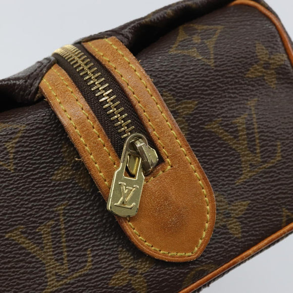 LOUIS VUITTON Monogram Trousse Patte Pression Cosmetic Pouch M47636 Auth 169250