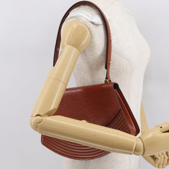 LOUIS VUITTON Epi Tilsitt Shoulder Bag Brown M52483 LV Auth 169259