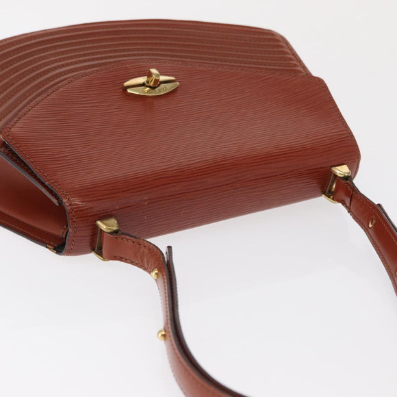 LOUIS VUITTON Epi Tilsitt Shoulder Bag Brown M52483 LV Auth 169259