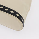SAINT LAURENT Hand Bag Leather White Auth 169261V-12