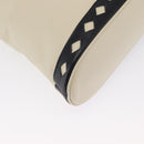 SAINT LAURENT Hand Bag Leather White Auth 169261V-13