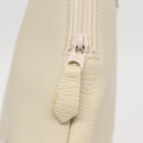 SAINT LAURENT Hand Bag Leather White Auth 169261V-15