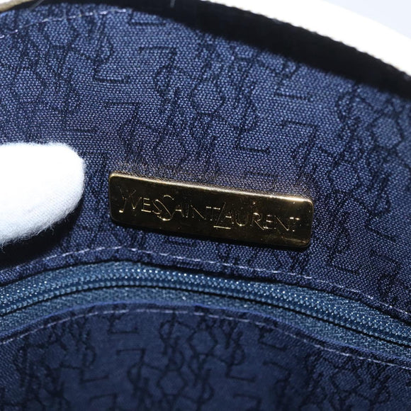 SAINT LAURENT Hand Bag Leather White Auth 169261V