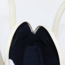 SAINT LAURENT Hand Bag Leather White Auth 169261V-18