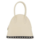 SAINT LAURENT Hand Bag Leather White Auth 169261V-2