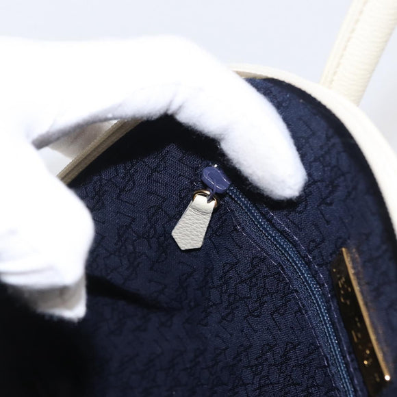 SAINT LAURENT Hand Bag Leather White Auth 169261V