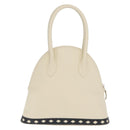 SAINT LAURENT Hand Bag Leather White Auth 169261V-3