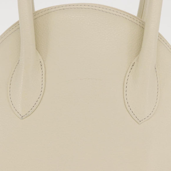SAINT LAURENT Hand Bag Leather White Auth 169261V