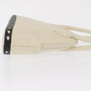 SAINT LAURENT Hand Bag Leather White Auth 169261V-6