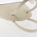 SAINT LAURENT Hand Bag Leather White Auth 169261V-7