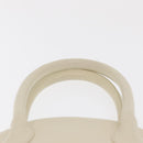 SAINT LAURENT Hand Bag Leather White Auth 169261V-9