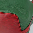LOUIS VUITTON Epi Petit Noe Shoulder Bag Bicolor Green Red M44147 Auth 169262-9