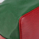 LOUIS VUITTON Epi Petit Noe Shoulder Bag Bicolor Green Red M44147 Auth 169262-14
