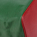 LOUIS VUITTON Epi Petit Noe Shoulder Bag Bicolor Green Red M44147 Auth 169262-16
