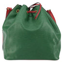 LOUIS VUITTON Epi Petit Noe Shoulder Bag Bicolor Green Red M44147 Auth 169262-2