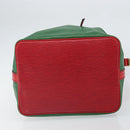 LOUIS VUITTON Epi Petit Noe Shoulder Bag Bicolor Green Red M44147 Auth 169262-5